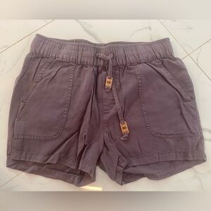 Tentree elastic waist hiking shorts.